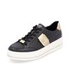 Remonte Platform Stripe Trainer - Black Gold